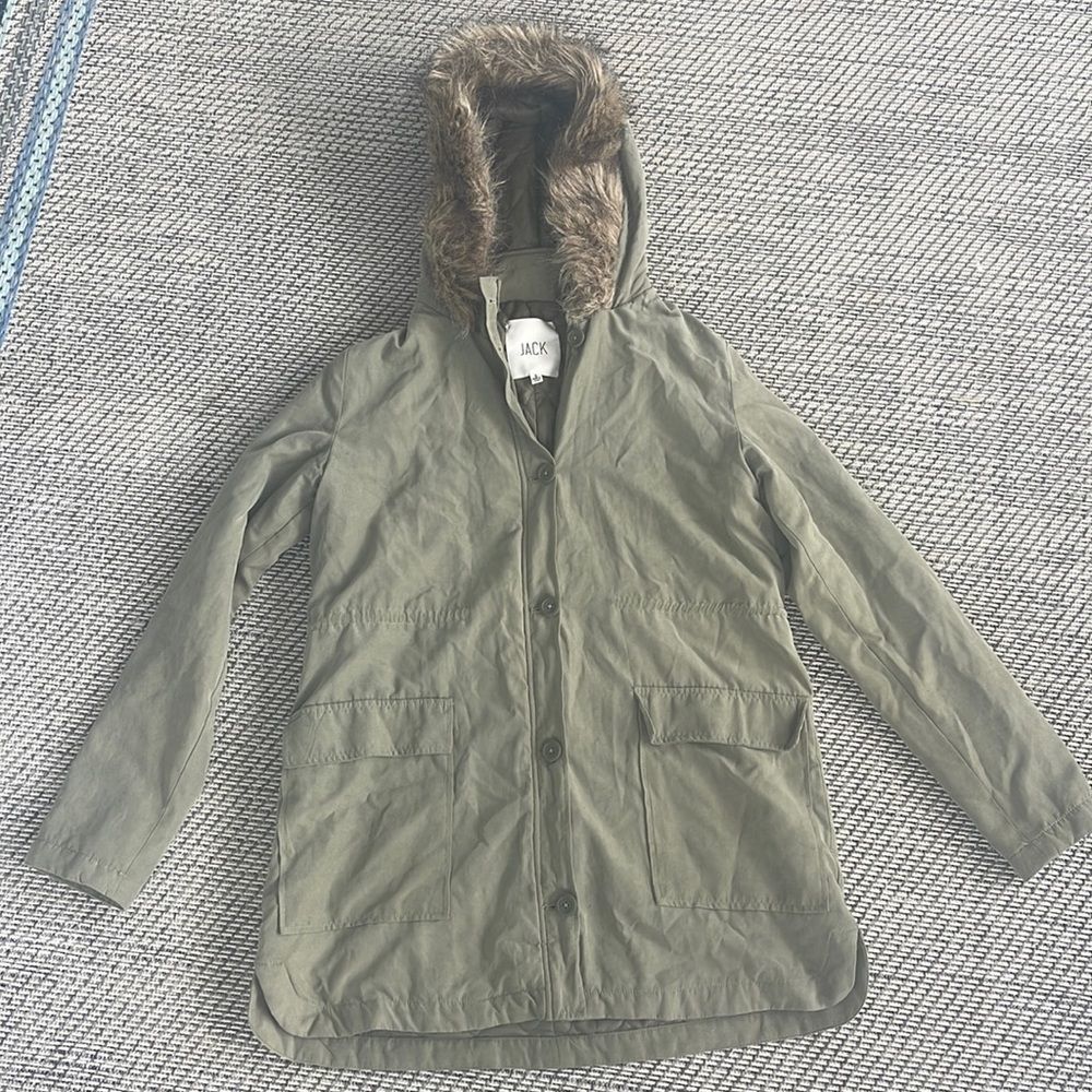 JACK by BB Dakota Button Up Trench Coat